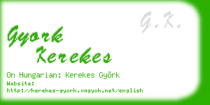 gyork kerekes business card